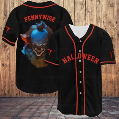 Pennywise Baseball Jersey Gift For Horror Film Lovers Pennywise Baseball Jersey Gift For Horror Film Lovers