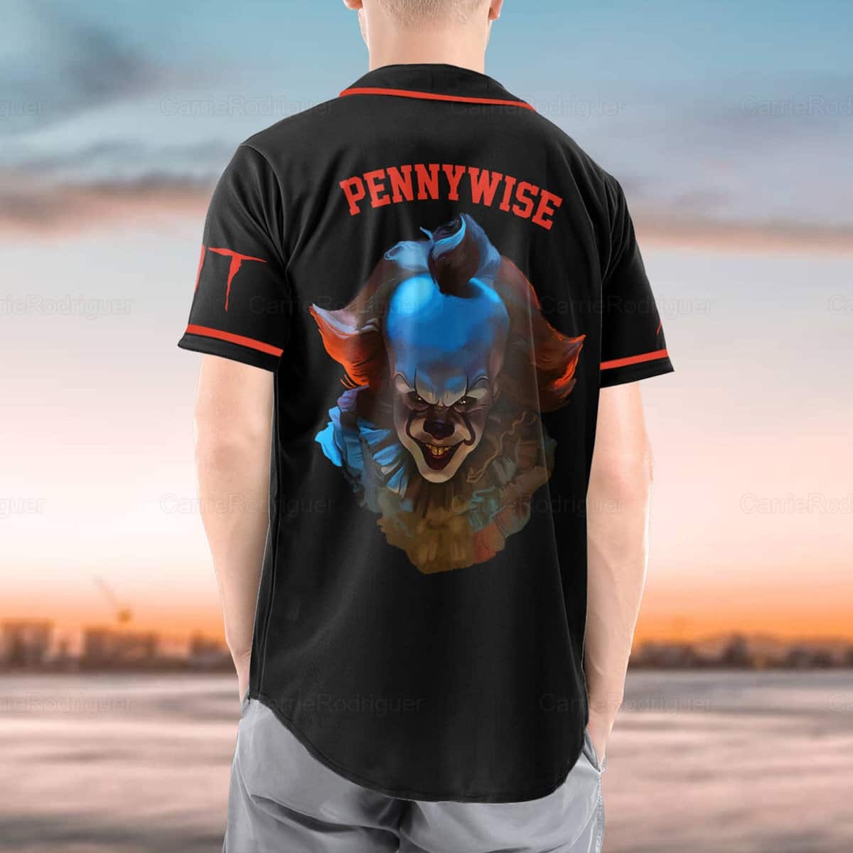 Pennywise Baseball Jersey Gift For Horror Film Lovers Pennywise Baseball Jersey Gift For Horror Film Lovers