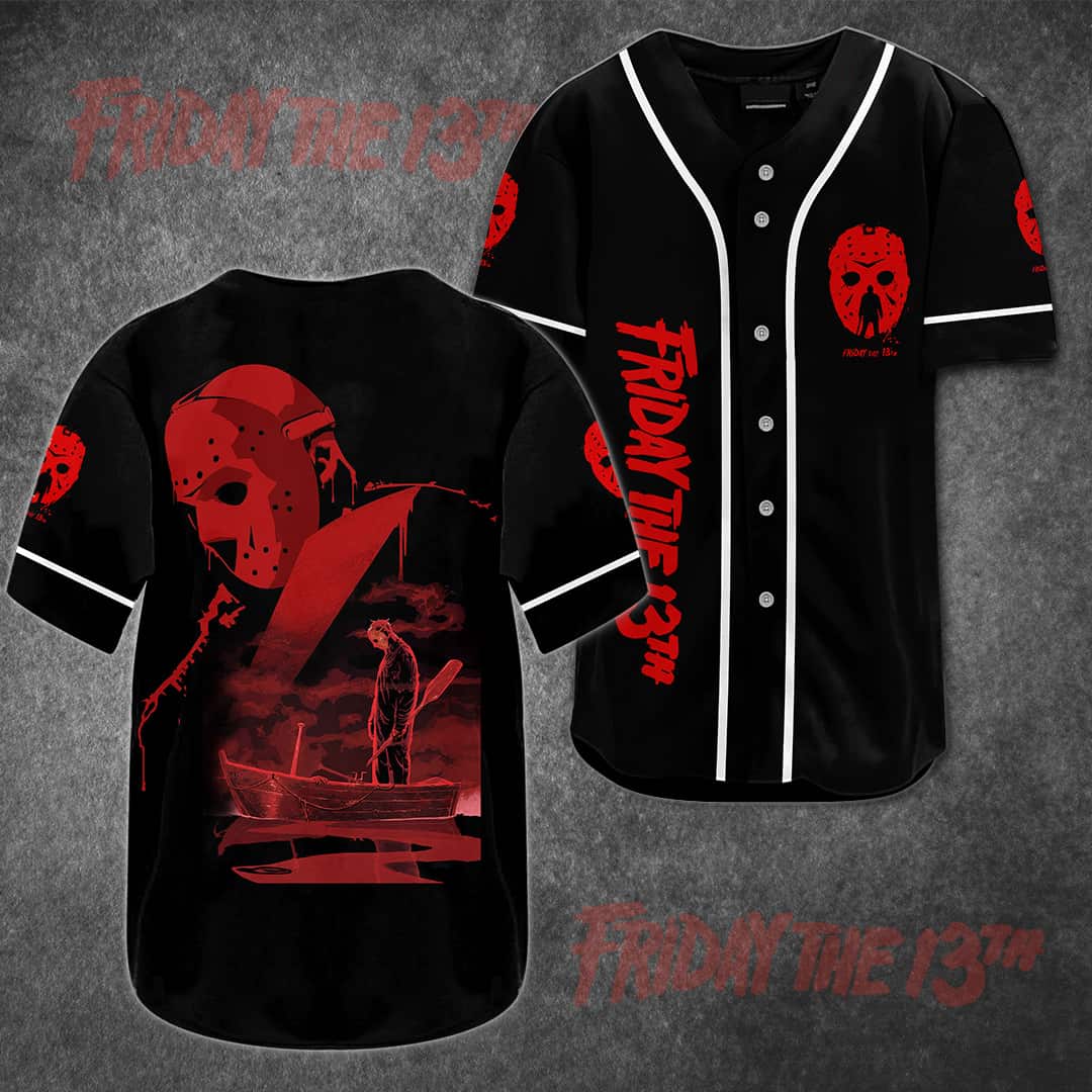Halloween Jason Voorhees Baseball Jersey Scary Movie Gift Halloween Jason Voorhees Baseball Jersey Scary Movie Gift