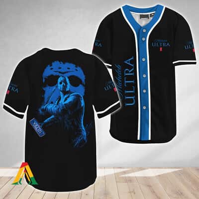 Halloween Jason Voorhees Baseball Jersey Friday The 13th Michelob ULTRA