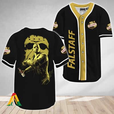 Jason Voorhees Baseball Jersey Friday The 13th Falstaff Beer