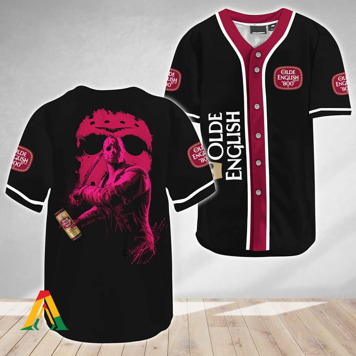 Jason Voorhees Baseball Jersey Friday The 13th Olde English Jason Voorhees Baseball Jersey Friday The 13th Olde English
