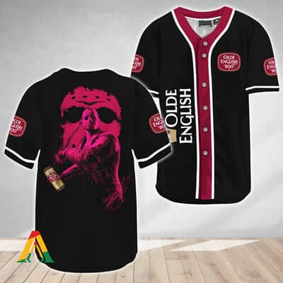 Jason Voorhees Baseball Jersey Friday The 13th Olde English