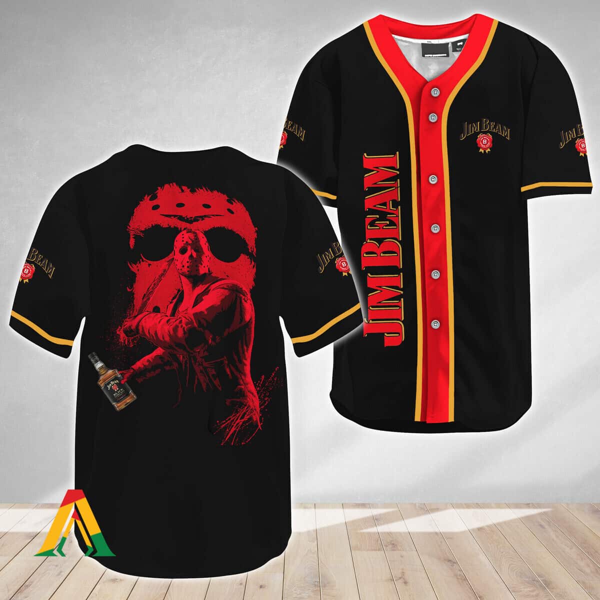 Jason Voorhees Baseball Jersey Friday The 13th Jim Beam Jason Voorhees Baseball Jersey Friday The 13th Jim Beam