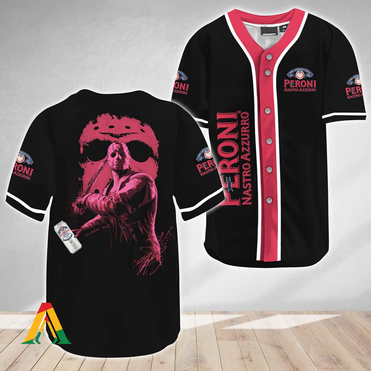 Jason Voorhees Baseball Jersey Friday The 13th Peroni Beer Jason Voorhees Baseball Jersey Friday The 13th Peroni Beer