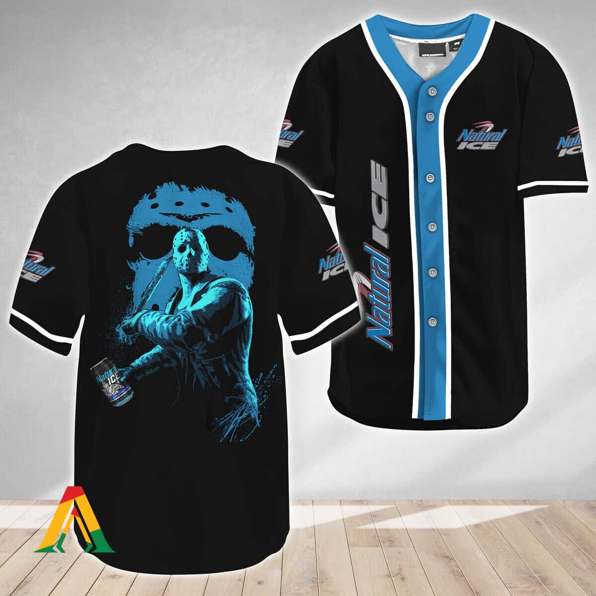 Jason Voorhees Baseball Jersey Friday The 13th Natural Ice Jason Voorhees Baseball Jersey Friday The 13th Natural Ice