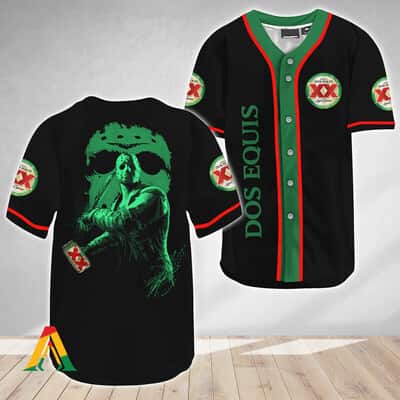 Jason Voorhees Baseball Jersey Friday The 13th Dos Equis Gift for Horror Movie Lovers