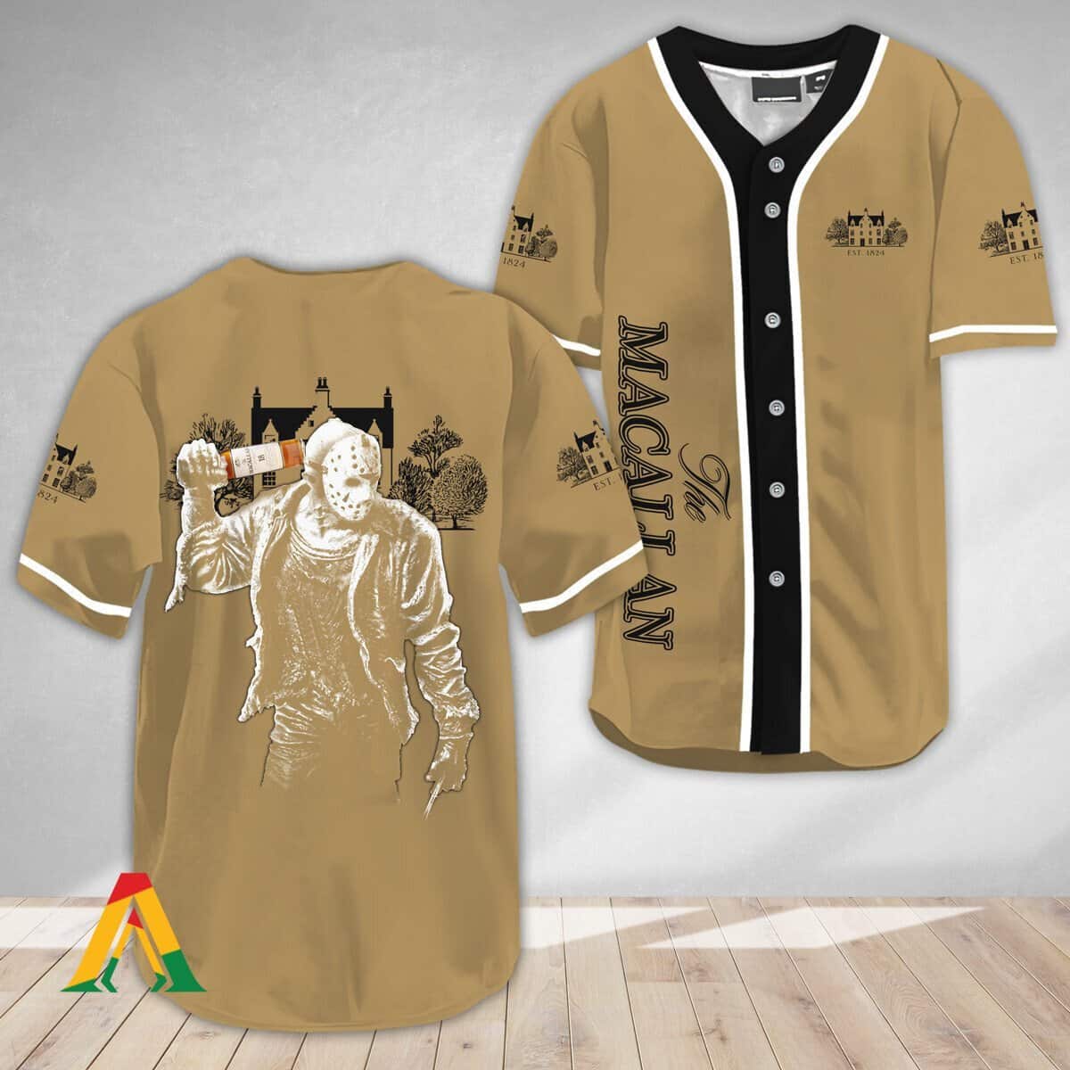 Halloween Jason Voorhees Baseball Jersey The Macallan Whiskey Halloween Jason Voorhees Baseball Jersey The Macallan Whiskey