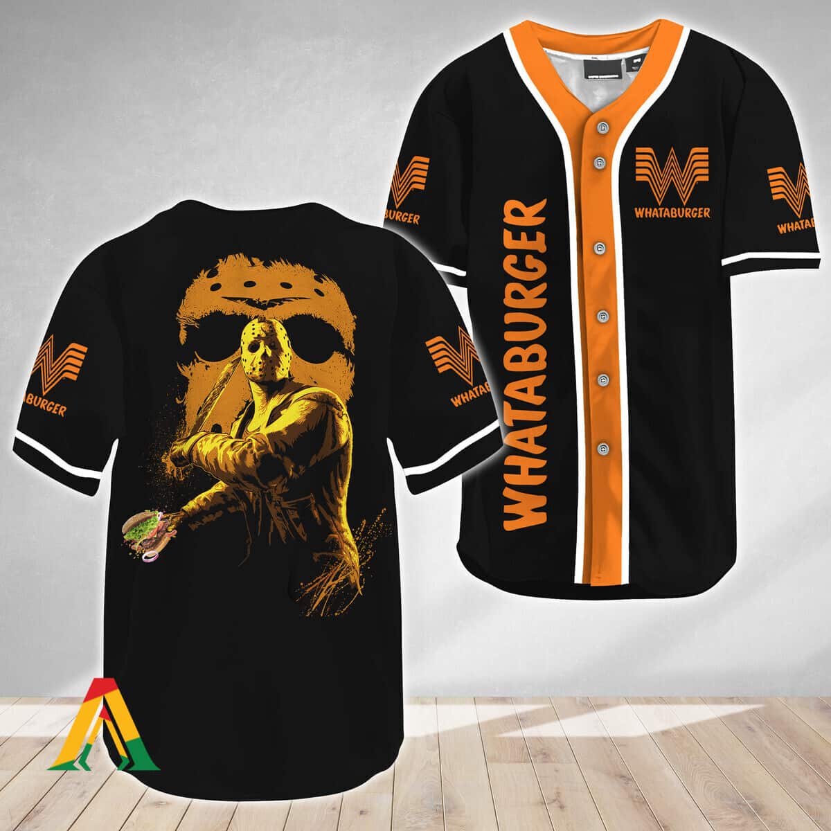 Jason Voorhees Baseball Jersey Friday The 13th Whataburger Halloween Gift Jason Voorhees Baseball Jersey Friday The 13th Whataburger Halloween Gift