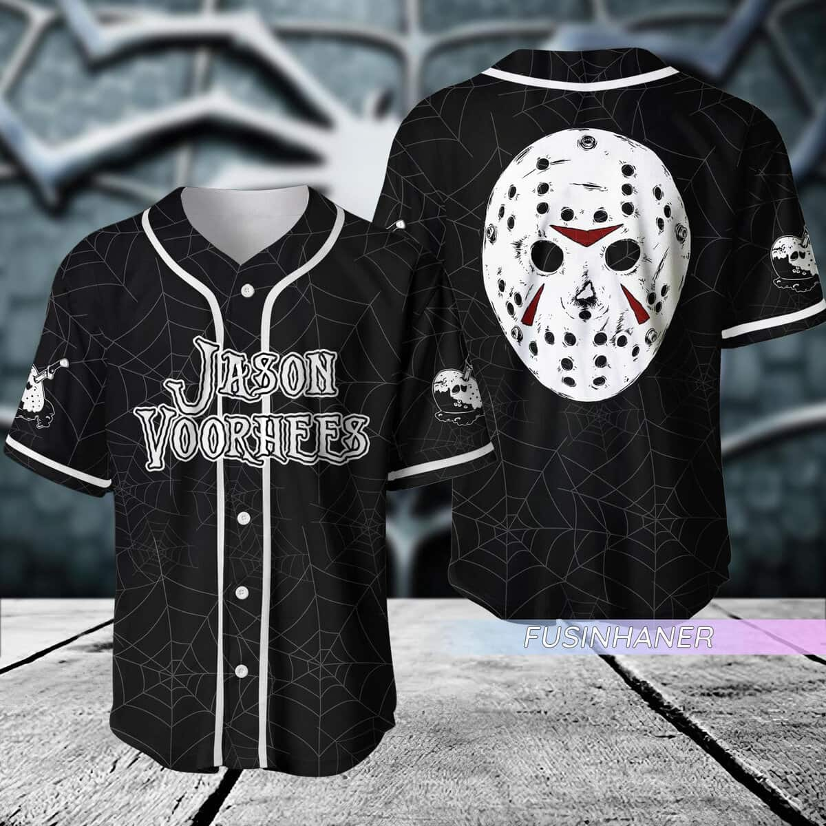 Halloween Jason Voorhees Baseball Jersey Horror Movie Gift