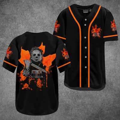 Michael Myers Baseball Jersey John Carpenter's Chef's Knife Gift For Halloween Movie Fans