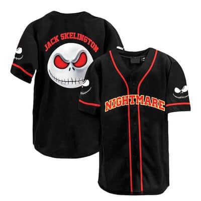 Jack Skellington Baseball Jersey The Nightmare Before Christmas Halloween Gift