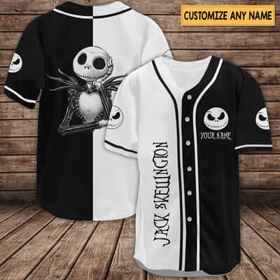 Jack Skellington Baseball Jersey Custom Name The Nightmare Before Christmas