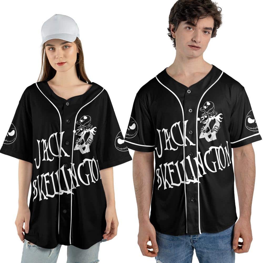Jack Skellington Baseball Jersey Pumpkin King Of Halloween Town Custom Name Jack Skellington Baseball Jersey Pumpkin King Of Halloween Town Custom Name