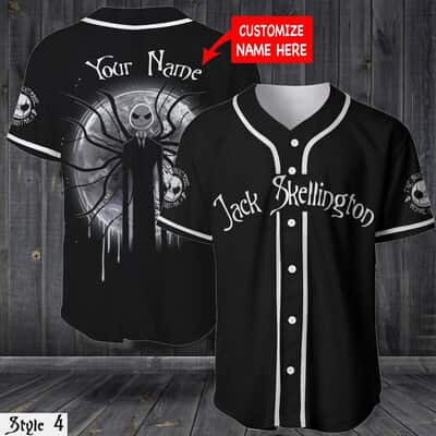 Jack Skellington Baseball Jersey Nightmare Before Christmas Custom Name