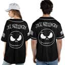 Jack Skellington Baseball Jersey Custom Name Halloween Town Jack Skellington Baseball Jersey Custom Name Halloween Town