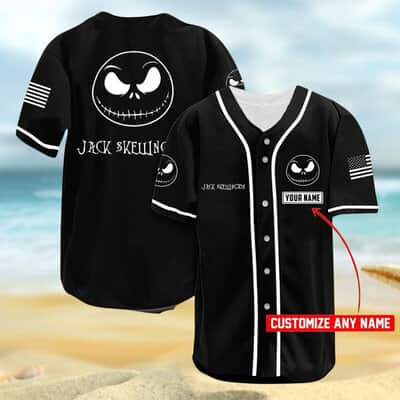 Jack Skellington Baseball Jersey Gift For Sporty Boyfriend Custom Name