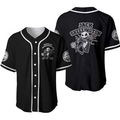 Jack Skellington Baseball Jersey Gift for Horror Movie Fans