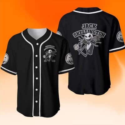 Jack Skellington Baseball Jersey Nightmare Before Christmas Halloween Gift