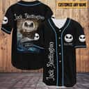 Jack Skellington Baseball Jersey Nightmare Before Christmas Gift For Dad Customize Name Jack Skellington Baseball Jersey Nightmare Before Christmas Gift For Dad Customize Name