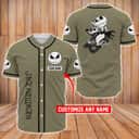 Jack Skellington And Zero Baseball Jersey Pumpkin King Of Halloween Town Customize Name