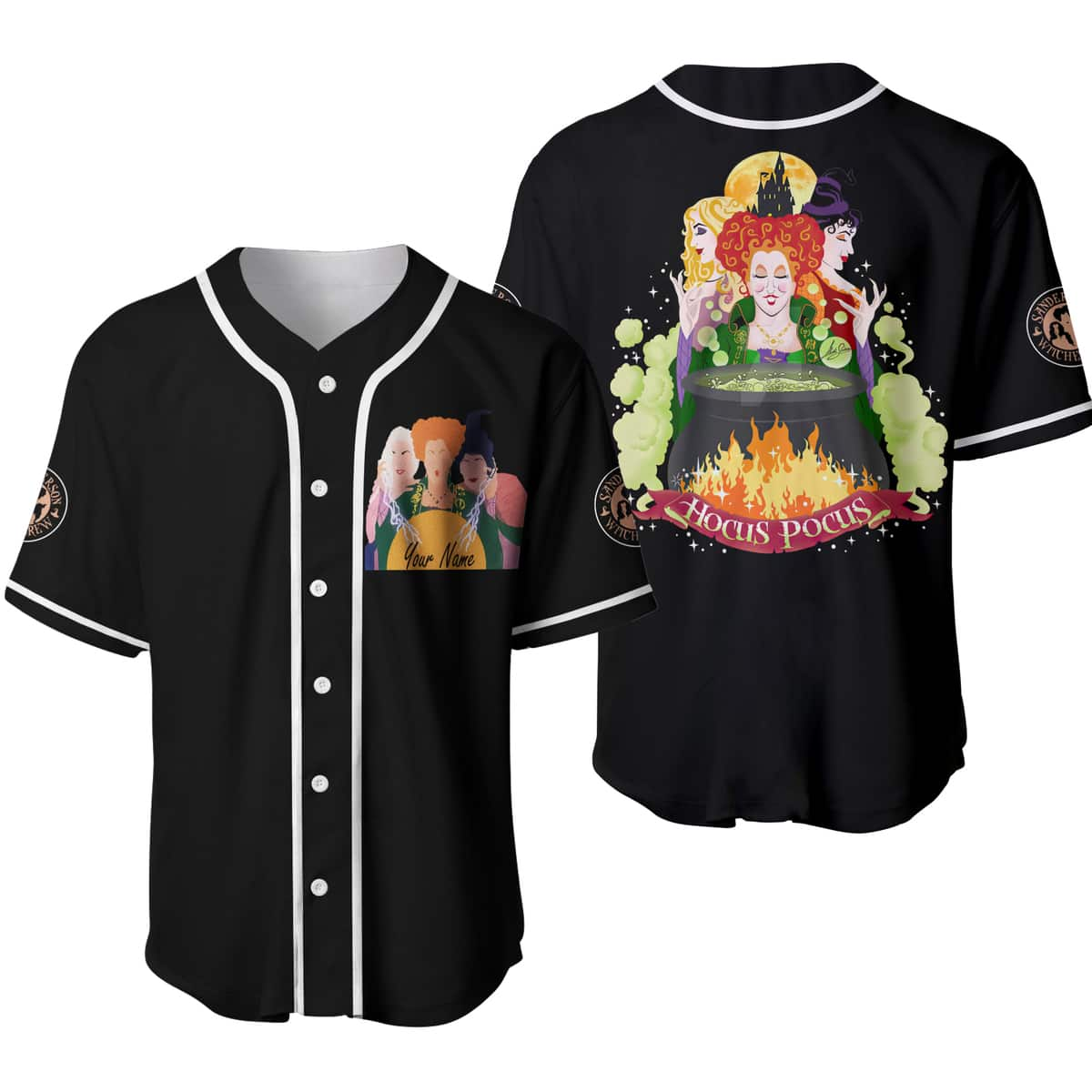 Hocus Pocus Baseball Jersey Customize Name Gift For Best Friend