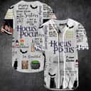 Hocus Pocus Baseball Jersey Gift for Horror Movie Lovers