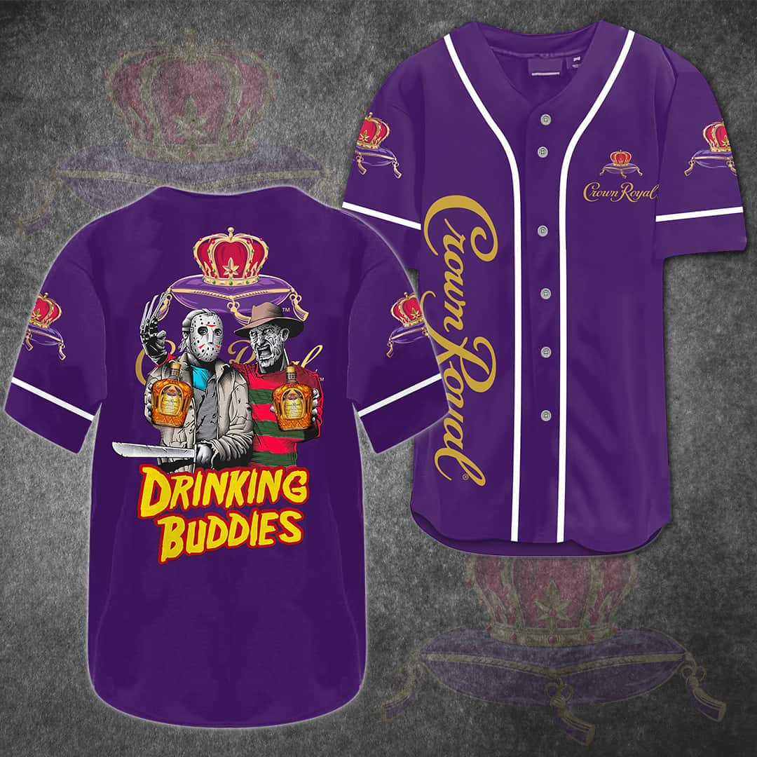 Jason Voorhees Freddy Krueger Baseball Jersey Crown Royal Drinking Buddies