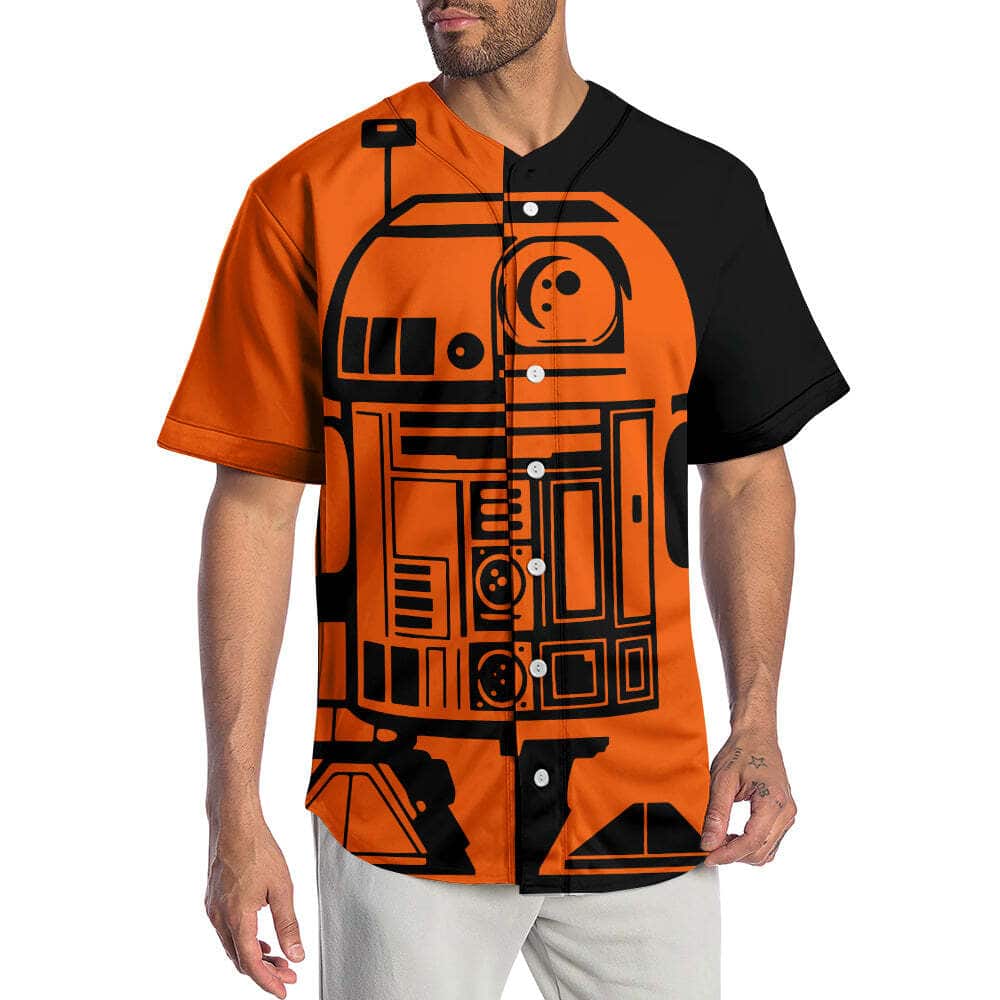 Halloween Costumes Star Wars Baseball Jersey R2-D2 Beach Gift For Him Halloween Costumes Star Wars Baseball Jersey R2-D2 Beach Gift For Him