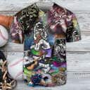 Funny Guitar Galaxy Astronaut Music Baseball Jersey Gift For Him Funny Guitar Galaxy Astronaut Music Baseball Jersey Gift For Him