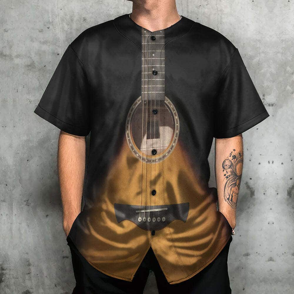 Guitar Style Vintage Music Guitarist Baseball Jersey Guitar Style Vintage Music Guitarist Baseball Jersey