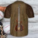 Guitar Music Rock Leather Style Baseball Jersey Guitar Music Rock Leather Style Baseball Jersey