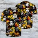 Star Wars Darth Vader Stormtrooper Helmet Autumn Wild Sunflowers Baseball Jersey