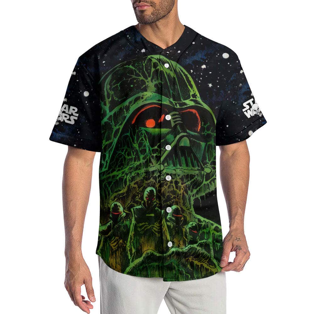 Star Wars Darth Vader Halloween Return To Vader's Castle Baseball Jersey Star Wars Darth Vader Halloween Return To Vader's Castle Baseball Jersey