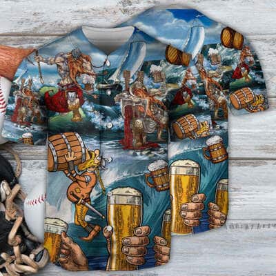 Viking Beer Baseball Jersey Style I Love It And I Drink It Viking Beer Baseball Jersey Style I Love It And I Drink It