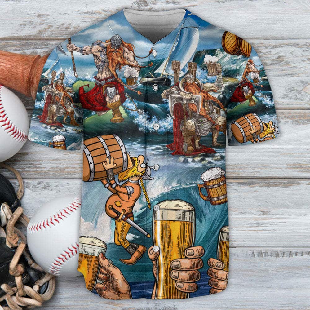 Viking Beer Baseball Jersey Style I Love It And I Drink It Viking Beer Baseball Jersey Style I Love It And I Drink It