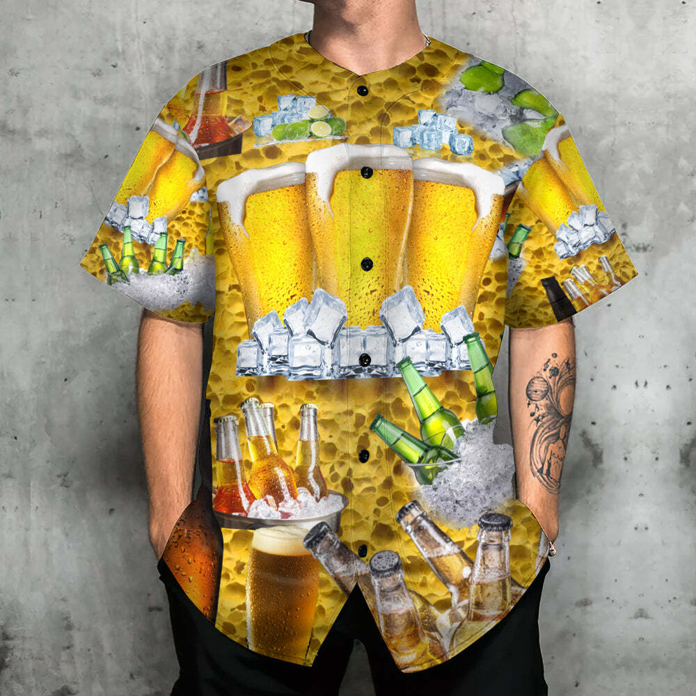 Beer Baseball Jersey Birthday Gift For Dad From Son Beer Baseball Jersey Birthday Gift For Dad From Son