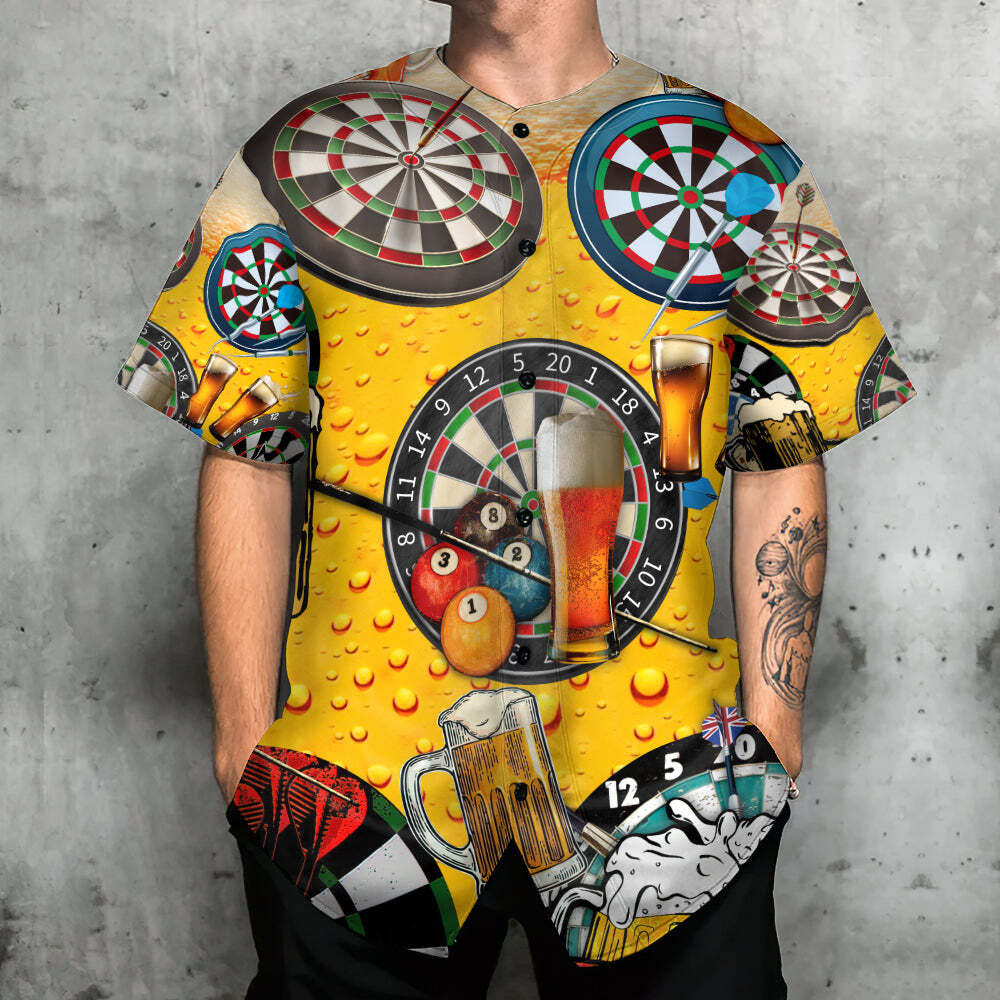 Dart And Beer Baseball Jersey Gift For Best Friend Dart And Beer Baseball Jersey Gift For Best Friend