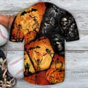 Skull Pumpkin Scary Halloween Baseball Jersey Gift For Him Skull Pumpkin Scary Halloween Baseball Jersey Gift For Him