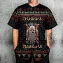 Skull Baseball Jersey Viking Valhalla Black And Red Fa La La Gift For Son Birthday