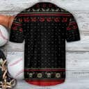 Skull Baseball Jersey Viking Valhalla Black And Red Fa La La Gift For Son Birthday