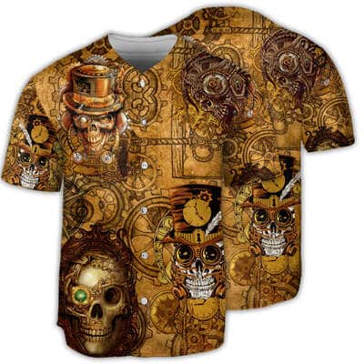 Retro Style Skull Pirates Baseball Jersey Gift For Son Birthday