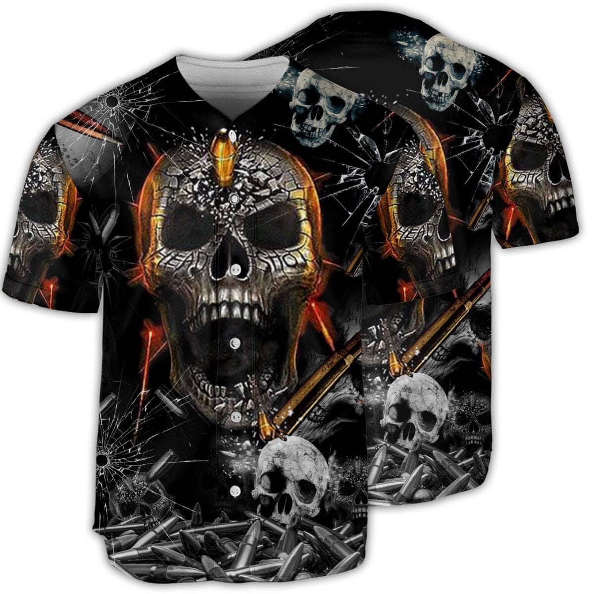 Skull Baseball Jersey Gift For Sport Dad Skull Baseball Jersey Gift For Sport Dad