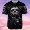 Skull Love Darkness Baseball Jersey Gift For Sporty Husband