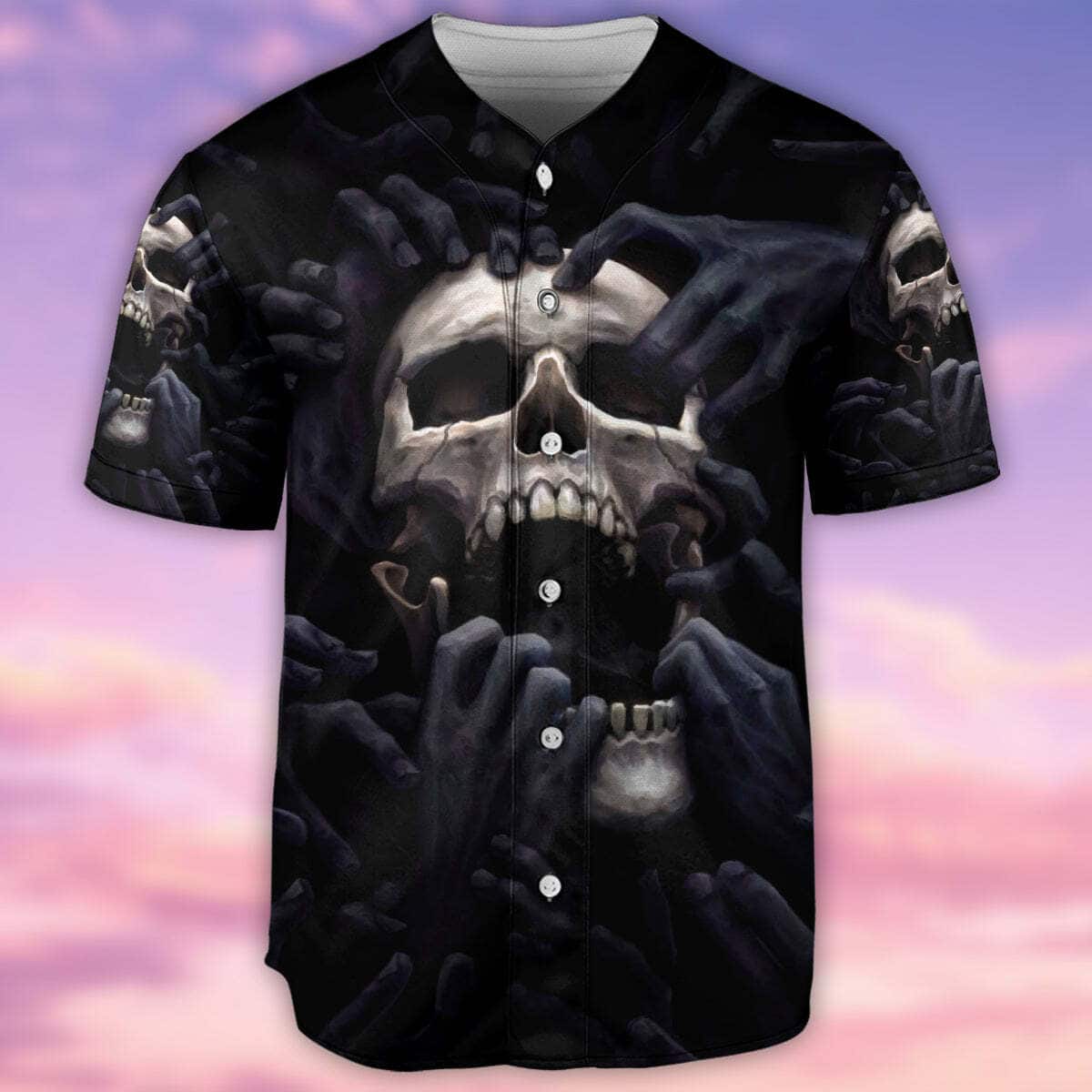 Skull Love Darkness Baseball Jersey Gift For Sporty Husband Skull Love Darkness Baseball Jersey Gift For Sporty Husband