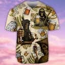 Skull Love Beer Happy Day Baseball Jersey Gift For Sporty Boyfriend Skull Love Beer Happy Day Baseball Jersey Gift For Sporty Boyfriend