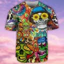 Skull Life Style Hippie Baseball Jersey Birthday Gift For Friend Skull Life Style Hippie Baseball Jersey Birthday Gift For Friend