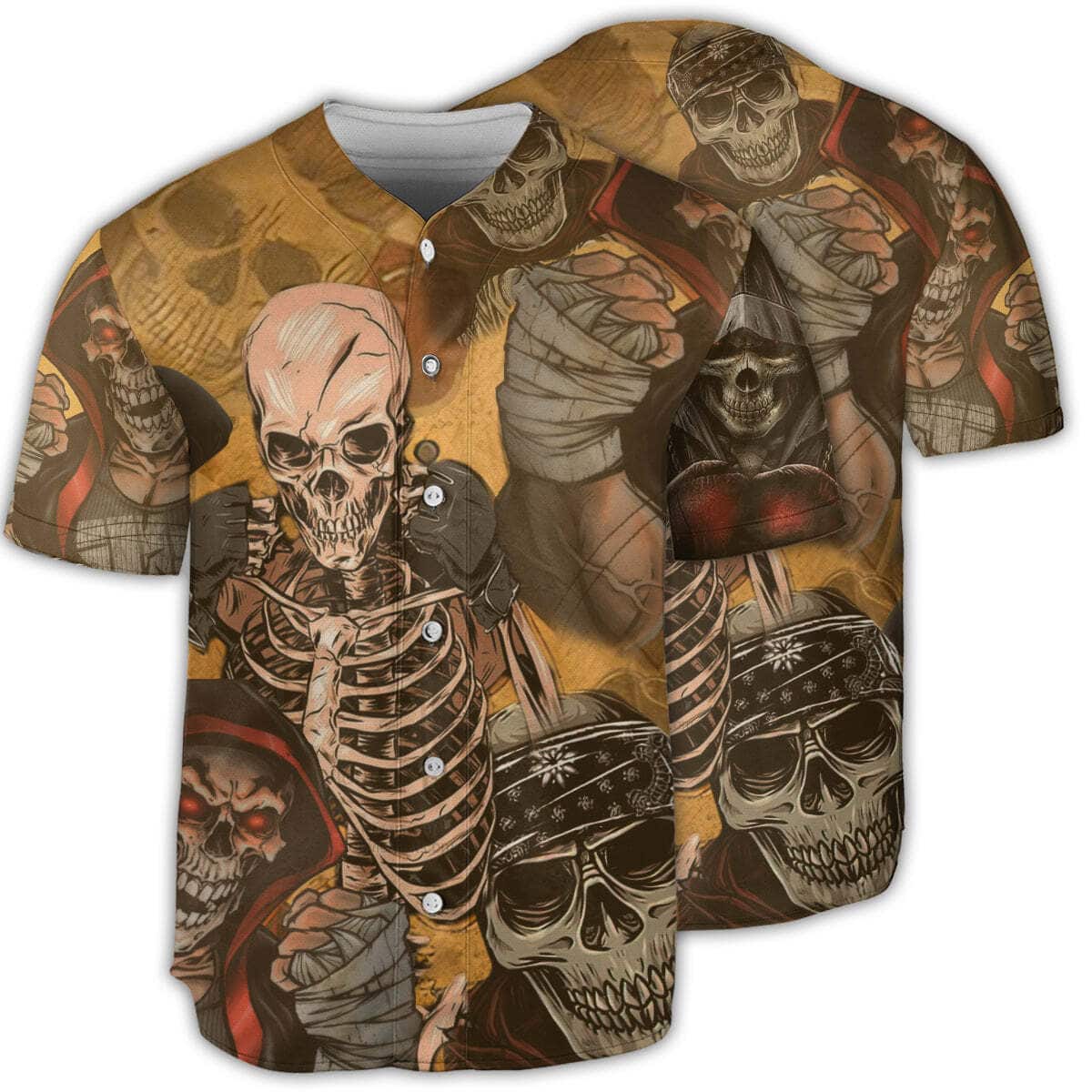 Skull Amazing Boxer Baseball Jersey Gift For Son From Father Skull Amazing Boxer Baseball Jersey Gift For Son From Father