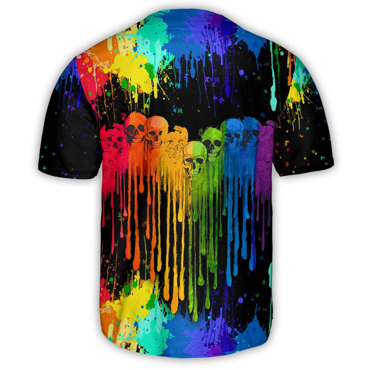 Skull Heart Baseball Jersey Gift For Friends