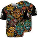 Sugar Skull Amazing Floral Baseball Jersey Gift For Friends